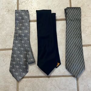 NWOTs - 3 Neck Ties - DKNY, J. Ferrar, & Unknown